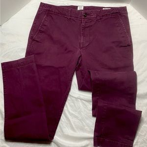Gap for Good Mens Skinny Jeans red/maroon 32x32
